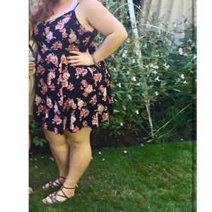 Forever 21 Black Floral Dress